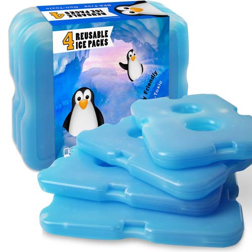 Ice Pack Freezer For Lunch Box Containers Coolers | Reusable For Kids Adults Cold Storage Packs 8 Count