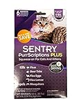 6 Month Supply Cats 6 lbs and over Sentry PurrScriptions PLUS Cat and Kitten Squeeze-On Flea and Tick Control. Over 12 weeks or older