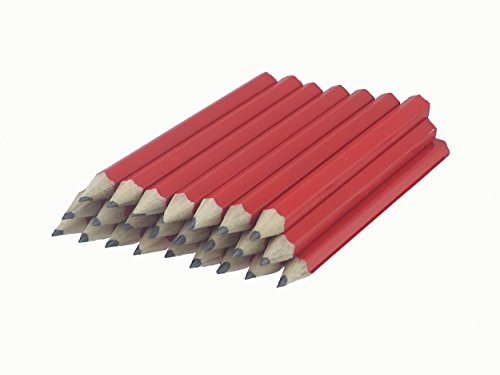 ezpencils - Red Barrel Golf (1/2 a pencil - Pew pencils) Hexagon Pencils without Eraser - 48 pkg - No Eraser - # 2 HB Lead - Sharpened - Non-Branded - NEW