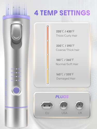 SHEGLAM 360° Airflow 2 in 1 Straightener and Curler Cool Air Curling Iron | Airflow Styler, Manual, Anti-Scald Flat Iron, 1 inch, Fast Curling Straightening, Less Damage, Lasting Curls, Dual Voltage