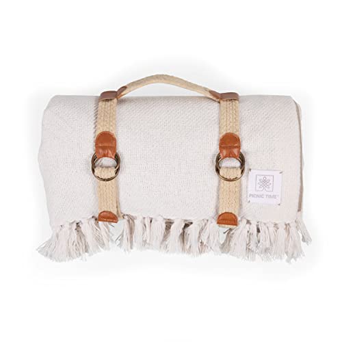 Picnic TIME Montecito Picnic Blanket with Harness, Large 60" x 70" Outdoor