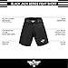 Elite Sports NEW ITEM Black Jack Series Fight Shorts,Premium Black,XX-Large