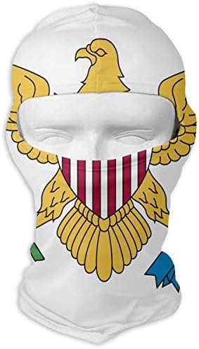 Huitong Shengshi Flag of The United States Virgin Islands Unisex Outdoor Sunscreen Windproof Mask Neck Scarf Balaclava Headgear Hood Motorcycle Cycling Fishing Face Mask