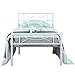 Bed Frame Twin Size, Yanni Easy Set-up Premium Metal Platform Mattress Foundation / Box Spring Replacement with Headboard and Footboard, Under-bed Storage, Enhanced Sturdy Slats(White)