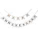Happy Anniversary Banner Gold Foiled for Wedding Anniversary Party Decoration