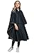 Rainfun Motorcycle Rain Coat Maiyu Rain Poncho Winter Rain Jacket Rain Gear Adults Packable Light-Weight Raincoat Hooded Trench for Women and Men Black