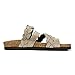 WHITE MOUNTAIN Women's Holland Footbed Sandal, Lttaupe/Suede, 8 M