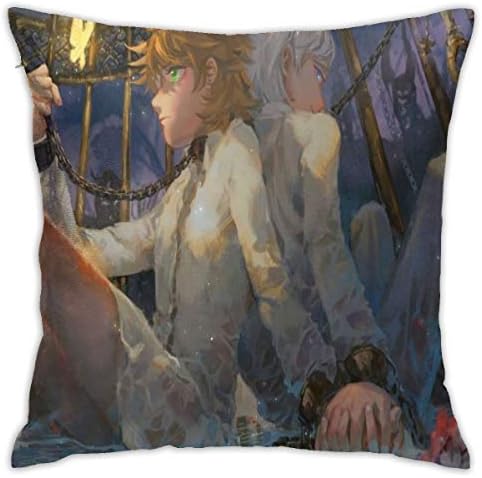 DamianSzifron The Promised Neverland Throw Pillow Case, Fashion Home Decor Cushion Cover Throw Pillowcase Pillow Covers 18"" X 18"" 45cm X 45cm