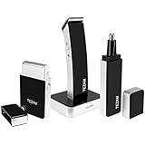 Tezam All-In-One Trimmer Set for Men, Hair Clipper , Nose Hair Beard Trimmer, Electric Shavers