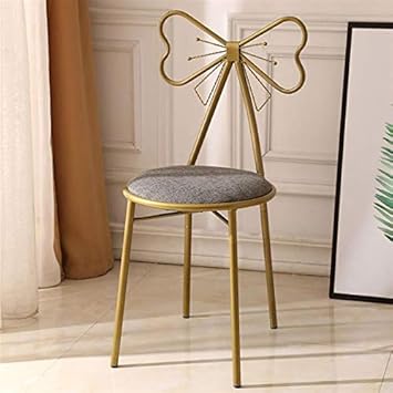 Amazon Com Alger Max Chair Vanity Stool Makeup Dressing Stool Folding Leg Piano Seat With Iron Legs Thick Padded Cushioned For Dressing Room Lounge Bathroom Bedroom Golden Gray Cushion Furniture Decor