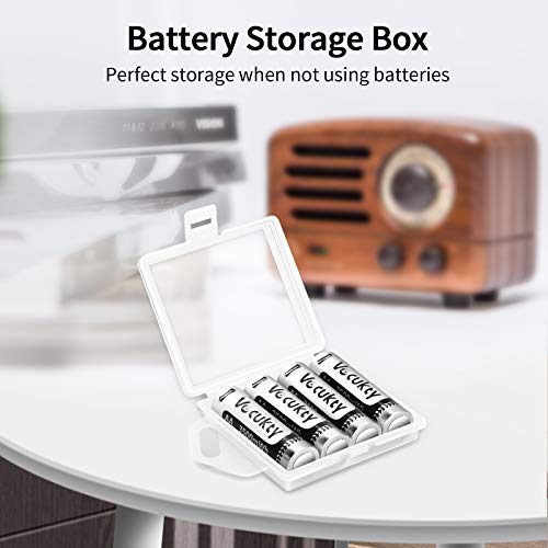 Piles Rechargeables USB AA, Vecukty 3500mWh Accus Lithium-ION AA LR06 HR06 1.5V Charge Directe Via USB - Câble Micro USB 4 en 1 (4 Pack)