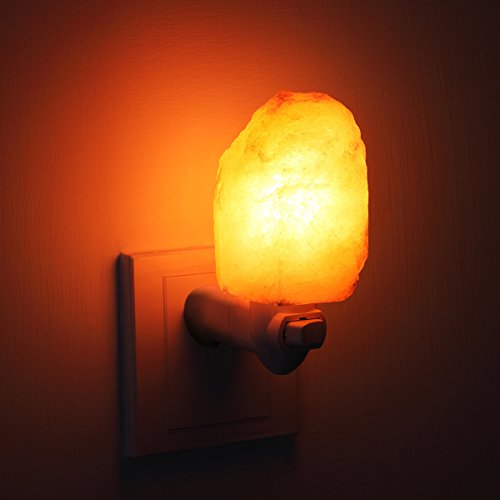 AMIR (Upgraded) Salt Lamp, Natural Himalayan Crystal Salt Light with 4 Bulbs, 11.2oz Mini Hand Carve - coolthings.us