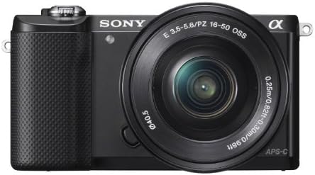 Sony Alpha a5000 Mirrorless Digital Camera with 16-50mm OSS Lens (Black) with Full English User Guide Book - International Version