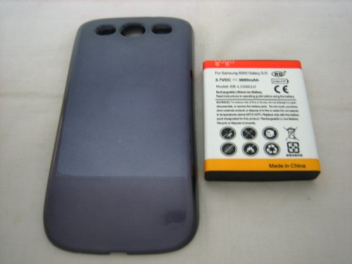 Samsung Galaxy S3 III GT-i9300, Extended Capacity 3600mAh Li-Ion Battery, Pebble Blue Back Cover , Mobile Phone Repair Parts Replacement