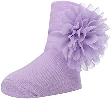 Zhhmeiruian Baby Girls Soft Comfortable Breathable Lace Flower Cotton Socks