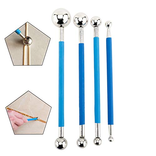 HighFree 16 PCS Caulking Tool Kit Caulk Caps Silicone Sealant Finishing Tool Caulk Removal Tool Metal Ball Tile Caulk Finishing for Bathroom Kitchen
