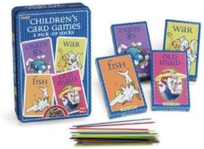 Amazon 子供の4カードゲームピックアップsticks 詳細 Crazy 8 戦争 魚の Old Maid カードゲーム トランプ Generic