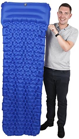 Ultralight Sleeping Pad | Super Compact with AirFlow design to provide great night's sleep | Ideal for Camping/Hiking/Backpacking/Trekking