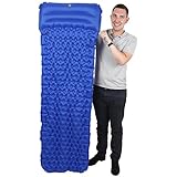 Ultralight Sleeping Pad | Super Compact with AirFlow design to provide great night's sleep | Ideal for Camping/Hiking/Backpacking/Trekking