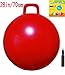 Space Hopper Ball with Air Pump: 28in/70cm Diameter for Age 13+, Hop Ball, Kangaroo Bouncer, Hoppity Hop, Jumping Ball, Sit & Bounce