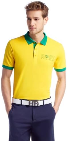 Regular Fit Piqué Polo Shirt 'Paddy Flag' By Boss Green Model Paddy Flag 50260461 (XL, YELLOW)