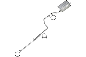 Northeastern Exhaust - Stainless Steel Resonator Muffler Exhaust System Kit Compatible with 1996-2000 Honda Civic CX DX 3Door Hatchback 1.6L