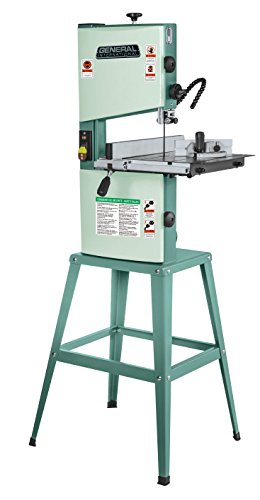 General International 90-030 M1 Wood-Cutting Band Saw, 10", 1/3 Hp Motor, Green