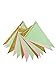 Vintage Style Triangle Flags Bunting Banner Mini Pennants for Newborn Photo Shoot Wedding Birthday Baby Shower Party Banners (10 feet) (Mint Green, Yellow Gold, Peach Pink)