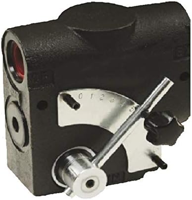 Flowfit Hydraulic 3 Port Adjustable Flow Control Valve, 3/4" BSP ports