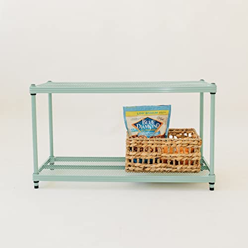 Design Ideas Meshworks 2 Tier Short Stacking Heavy Duty Metal Storage