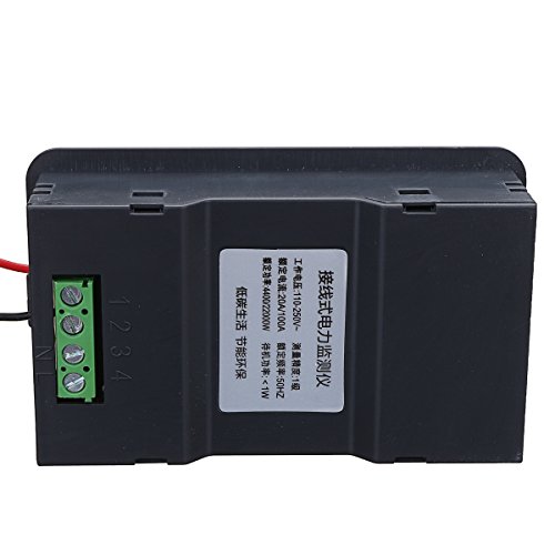 CocinaCo 100A AC Digital LED Power Panel Meter Monitor Power Energy Voltmeter Ammeter