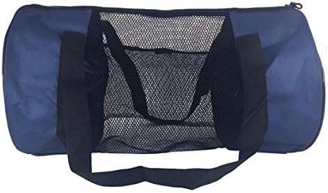 Axicore Snorkeling Scuba Diving Swimming 21 Inch Mesh Duffle Bag. Short Fin Bag, Swimming Gear Bag. Features Side Mesh Pocket. Medium Size bag, Perfect for storing Small Fins/Swimming Gear/Kids gear