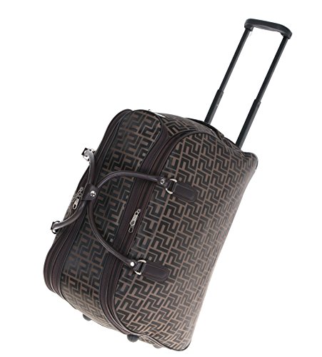 Trolley FASHION Rollreisetasche 54 cm / 60 Liter Reisetasche Trolly Koffer BRAUN