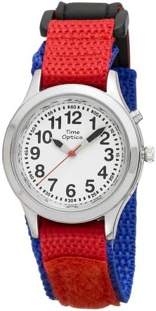 TimeOptics Boy's Talking Silver-Tone Day Date Alarm Fast Wrap Strap Watch # GWC304