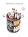 DreamGenius Makeup Organizer 360-Degree Rotating Adjustable Multi-Function Acrylic Cosmetic Storage, Purple