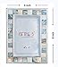 GIFTME 5 Silver Plate Picture Frame 4x6 Mother of Pearl 4 by 6 Photo Frame Mosaic Glass Tabletop Frame (Grey+ White,1pc)