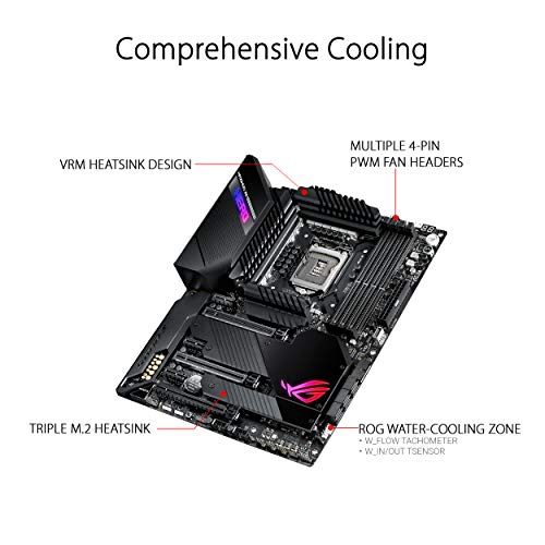ASUS-ROG-Maximus-XII-Hero-WI-FI-Placa-Base-Gaming-ATX-Intel-de-10a-Gen-Z490-LGA-1200-con-VRM-de-142-Fases-Wi-Fi-6-LAN-5-Gigabit-USB32-Gen2-Triple-M2-SATA-e-iluminacin-RGB-Aura-Sync