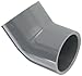 Spears 817 Series PVC Pipe Fitting, 45 Degree Elbow, Schedule 80, 2