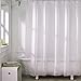 Eforcurtain Small Size 36 by 72 Inch Semi-Transparent EVA Shower Curtain Liner with 2 Magnets Metal Grommets Bathroom Curtain Liner Waterproof