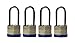 EZ Travel Collection 4-Pack Long Shackle Keyed Alike 400 Long Shank (Includes 8-Keys All Keyed Alike)