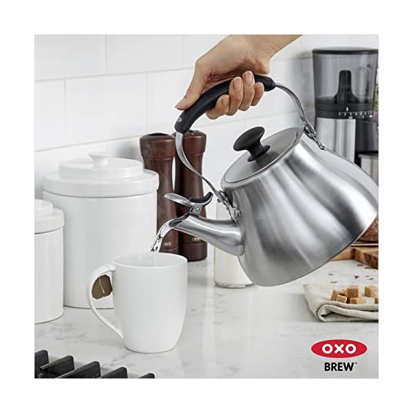 OXO BREW Classic Tea Kettle Brushed Stainless Steel The Home