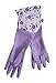 Evriholder Glam Reusable Latex Dishwashing Gloves for Kitchen or Cleaning, 3 Pairs, Yellow, 3 Count