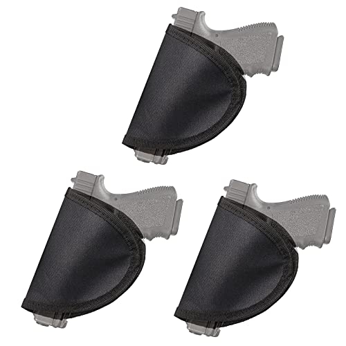 SPIKA Pistol Holster 3 Pack with Gun Safe Accessories Handgun Holster