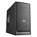 Cooler Master MasterBox E300L mATX Tower w/ Front Brushed Panel, Blue Accent Trim and Side Ventilation Vent
