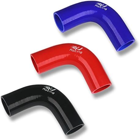 63mm 2.50" 2 1/2" inch BLACK COLOR 90 Degree Elbow Silicone Hose Pipe