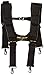 MagnoGrip Padded Tool Belt Suspenders with Magnetic Storage, XL Smartphone Pouch, and D-Ring Belt Loops - Heavy-Duty 1680D Ballistic Polyester for Professional Construction & DIY Projects - Black.
