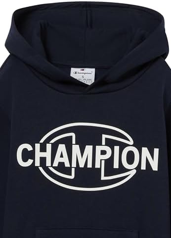 Felpa con Cappuccio da Bambino con Logo Grafico, Felpa con Cappuccio Grande, Ultra Morbida, Calda Felpa per Bambini, Tasca Frontale a Marsupio, Maglione Scuola PE Blu