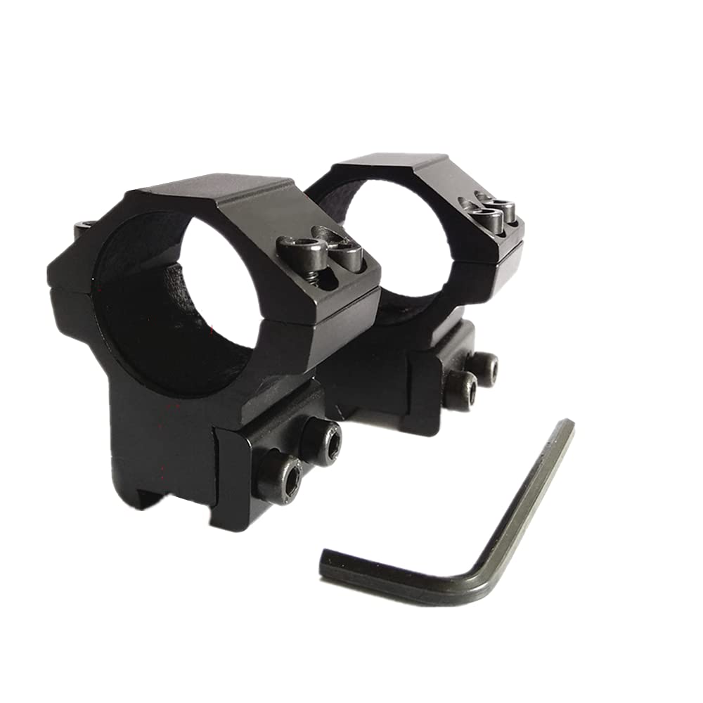 HWZ 1"/30mm Dovetail Scope Mount Rings Medium Profile for 11mm/20mm Dovetail Picatinny (2 Pieces) (25mm,11mm,Low)