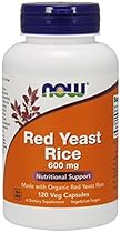 NOW ORGANIC RED YEAST RICE EXTRACT 600 MG - 120 Vegicaps