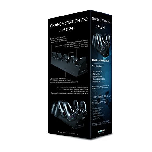image for dreamGEAR Charge Station 2 Plus 2 for PS4. Charge two PS4 Dualshock co